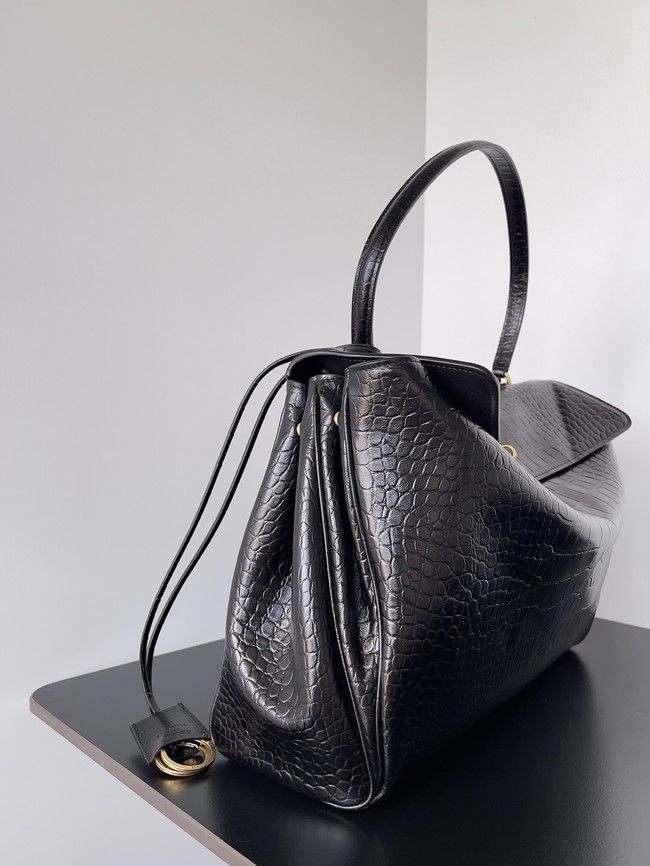 Balenciaga Rodeo Handbag Large crocodile skin 795459 black