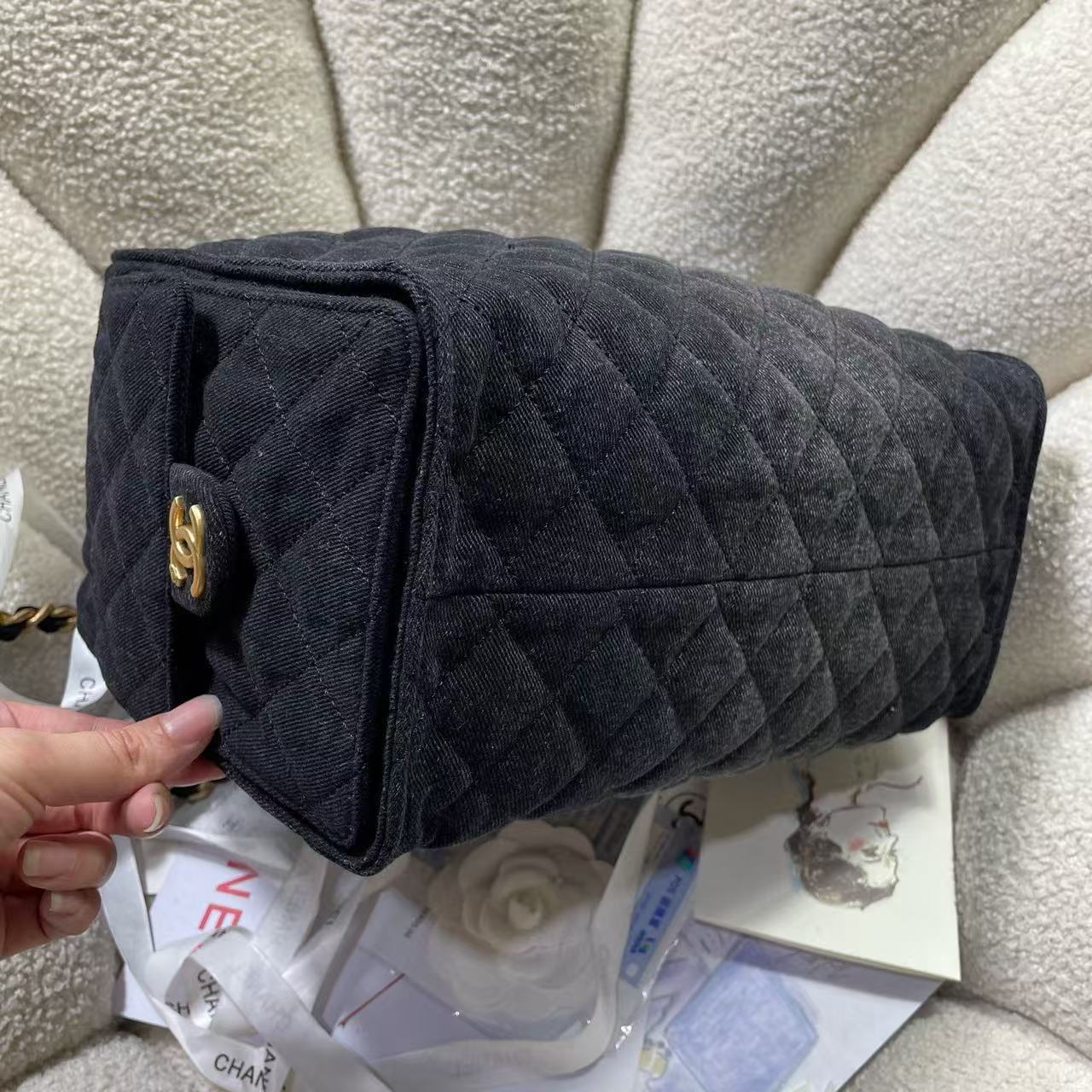 Chanel Denim HOBO BAG AS5311 black