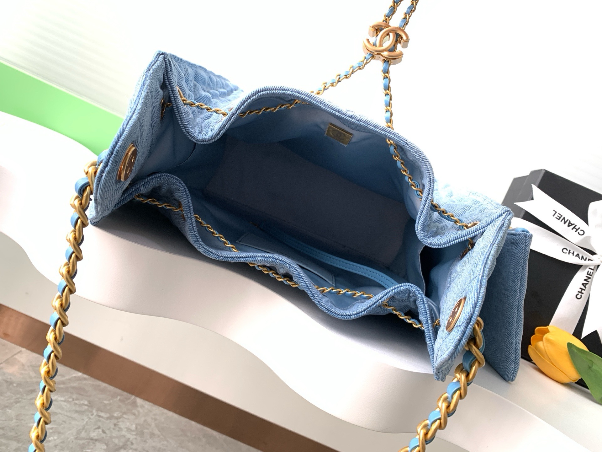 Chanel Denim HOBO BAG AS5231 blue