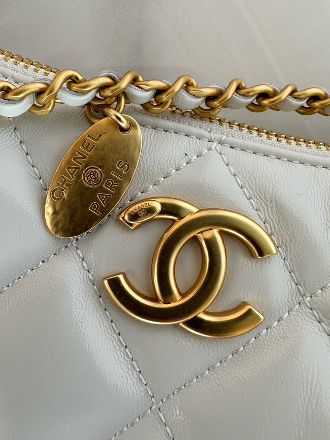 Chanel small HOBO BAG AS5528 white