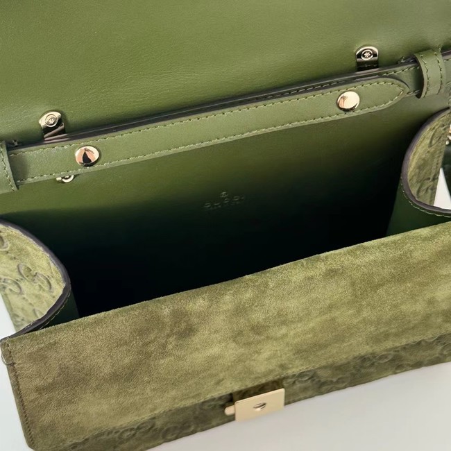 GUCCI DIONYSUS MINI TOP HANDLE BAG 813400 Dark green