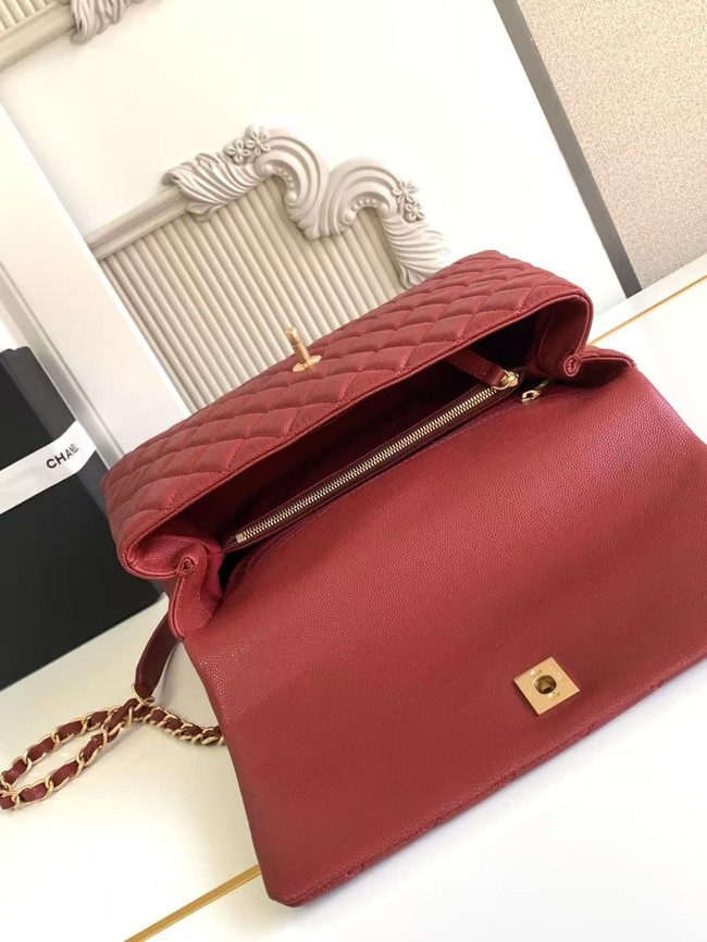 Chanel LARGE FLAP BAG WITH TOP HANDLE 92991-11