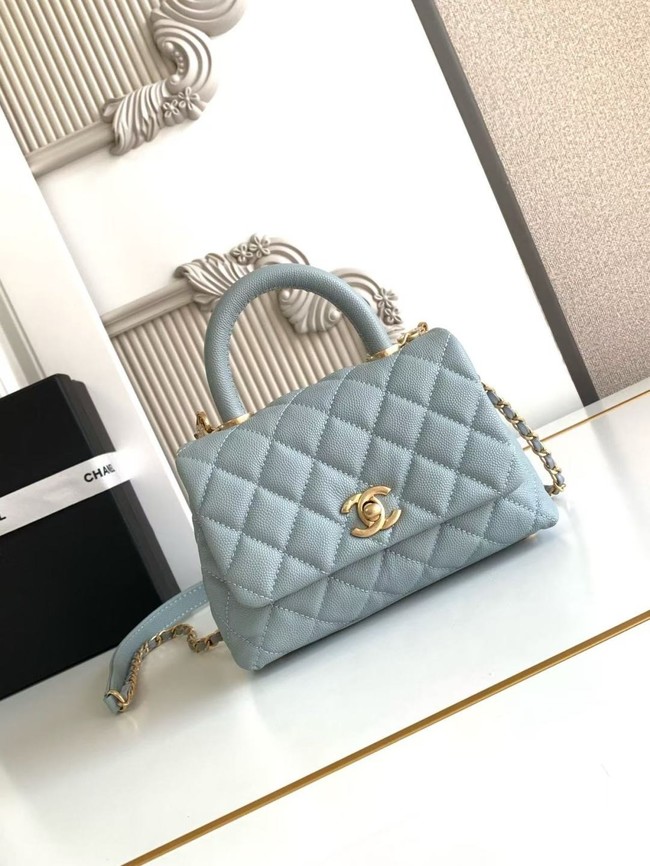 Chanel MINI FLAP BAG WITH TOP HANDLE AS2215-6