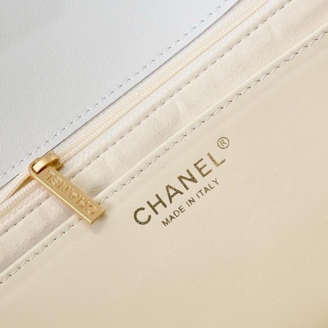 Chanel MAXI FLAP BAG WITH TOP HANDLE AS5543 WHITE