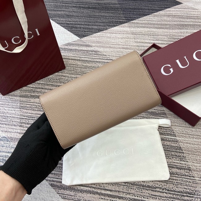 Gucci Softbit continental wallet 828147 gray