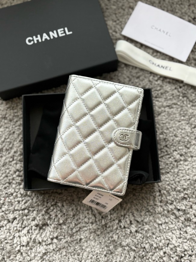 Chanel Passport Holder 96066 Silver