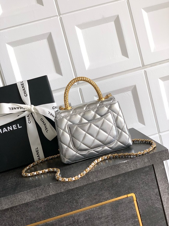 Chanel MINI FLAP BAG WITH TOP HANDLE AS2215-21