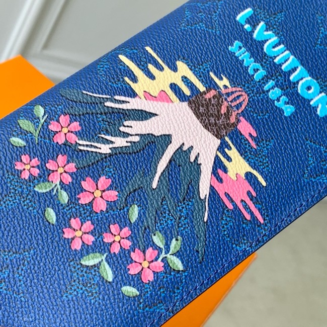 Louis Vuitton Brazza Wallet M25985 blue