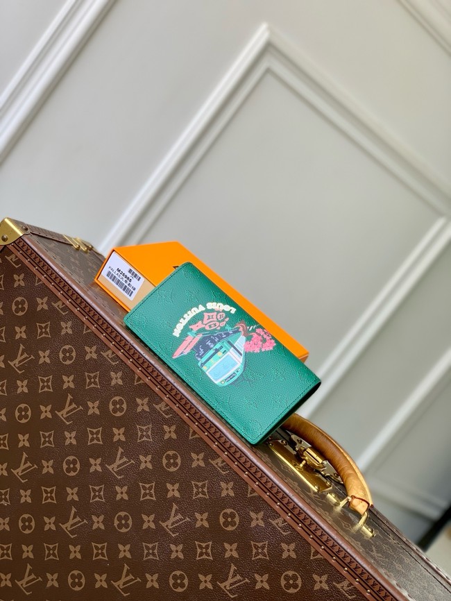 Louis Vuitton Brazza Wallet M25985 green