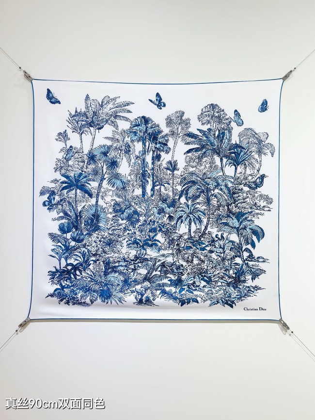 Dior Silk Twill Square Scarf KY076
