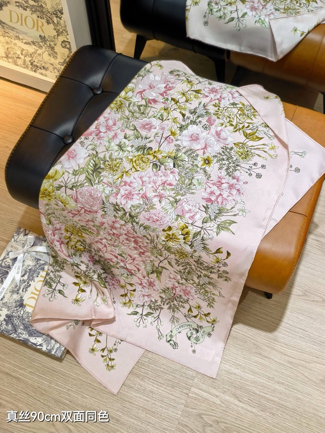 Dior Silk Twill Square Scarf KY075