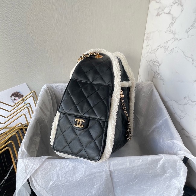 CHANEL 25 Small Handbag AS5293 black& Gold