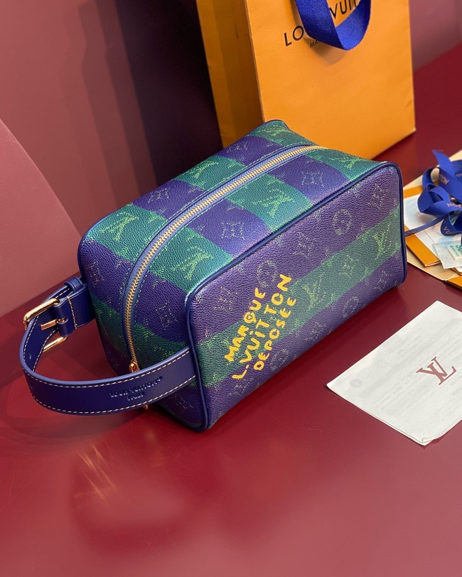 Louis Vuitton Locker Dopp Kit M25902 Blue Stripes