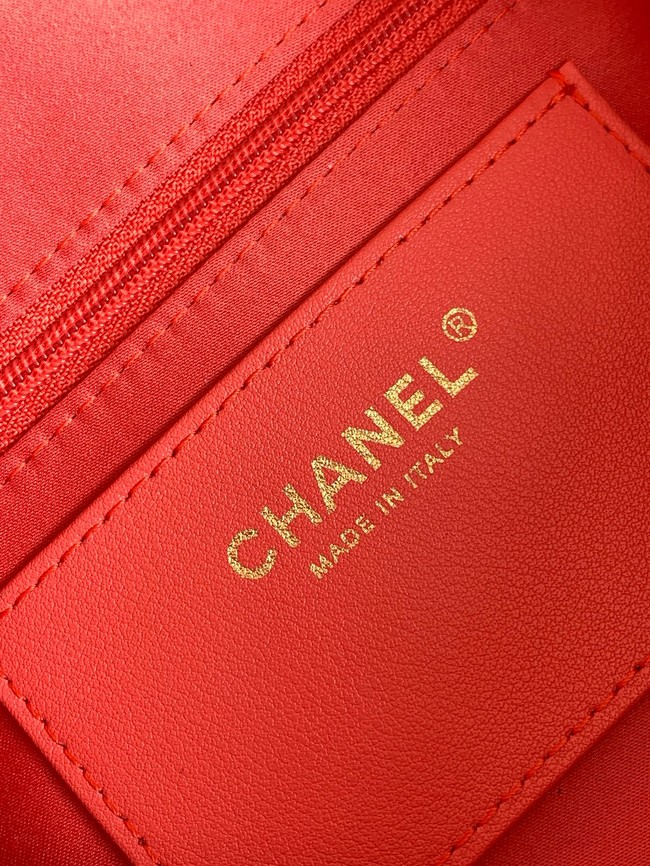 CHANEL Large Hobo Bag AS5967 red