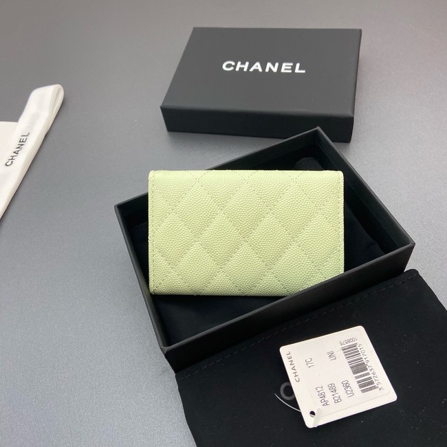 Chanel Flap Card Holder AP4812 Light green