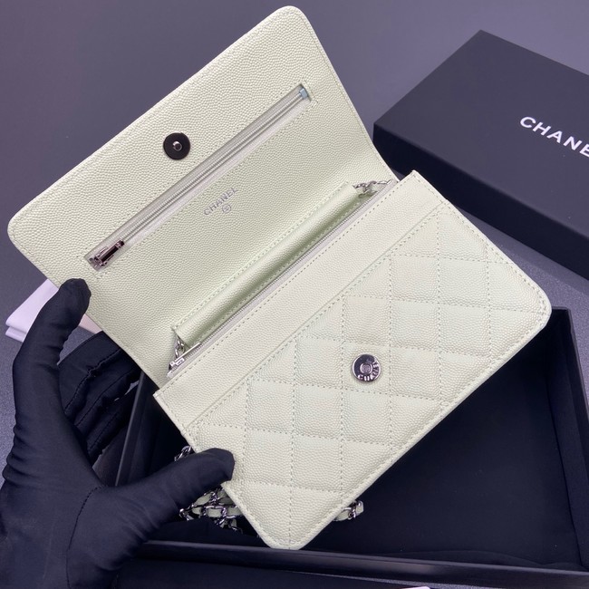 Chanel Wallet On Chain AP3723 light green