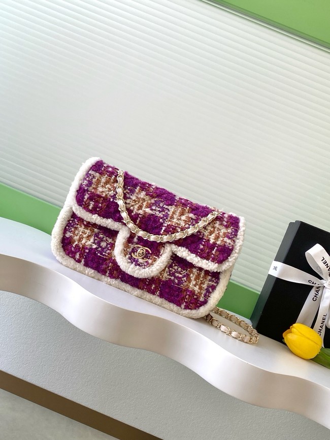 CHANEL Large Flap Bag AS5686 Fuschia&Pink