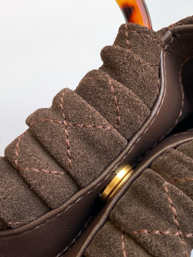 CHANEL mini Hobo Bag Suede AS4981 Coffee