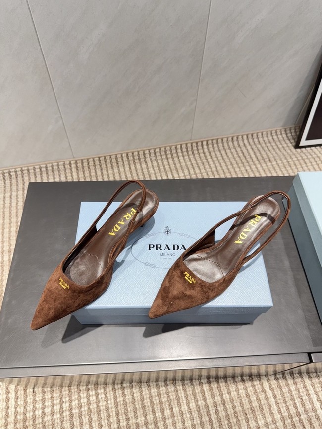 Prada leather slingback pumps 1I901M-2