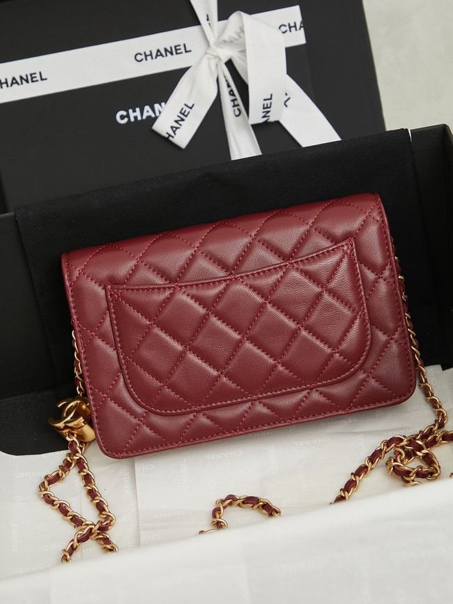 Chanel Wallet On Chain AP3938 burgundy