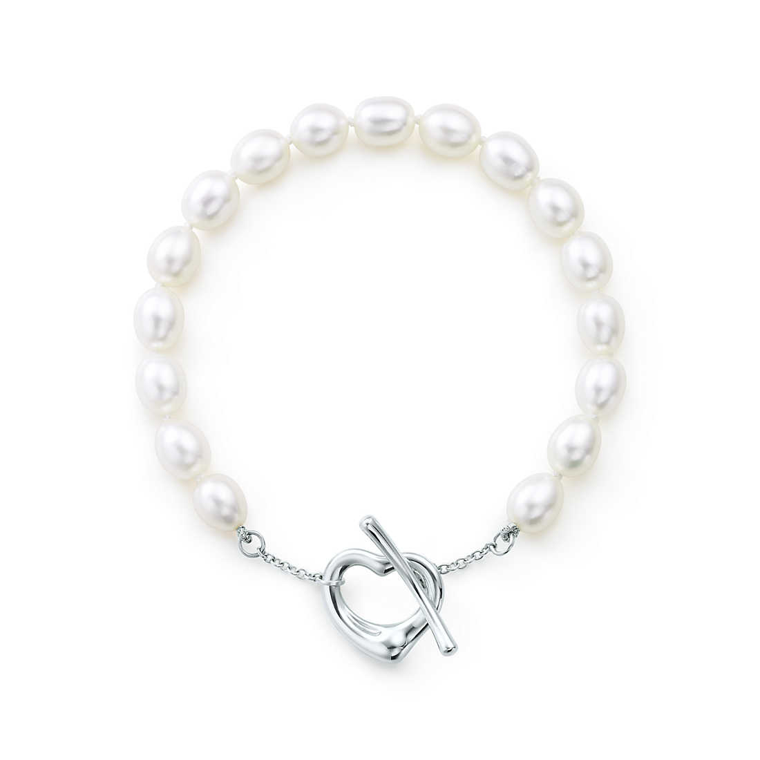 Open Heart Pearl Bracelet