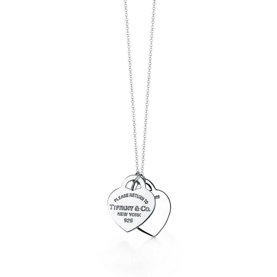 Double Heart Tag Pendant - Image 2