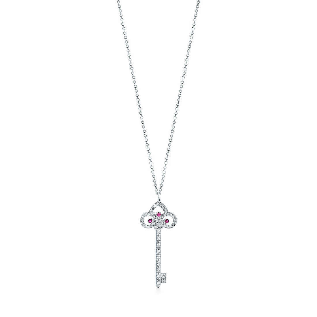 Tiffany Fleur de Lis Key Pendant