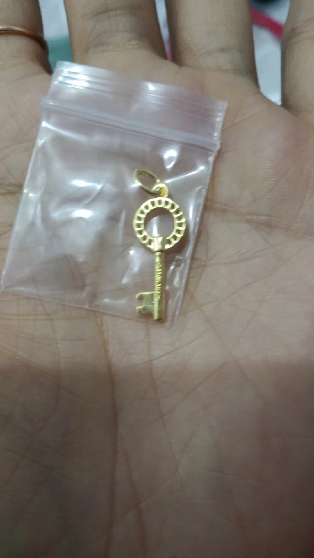Modern Keys Open Round Key Pendant - Image 4