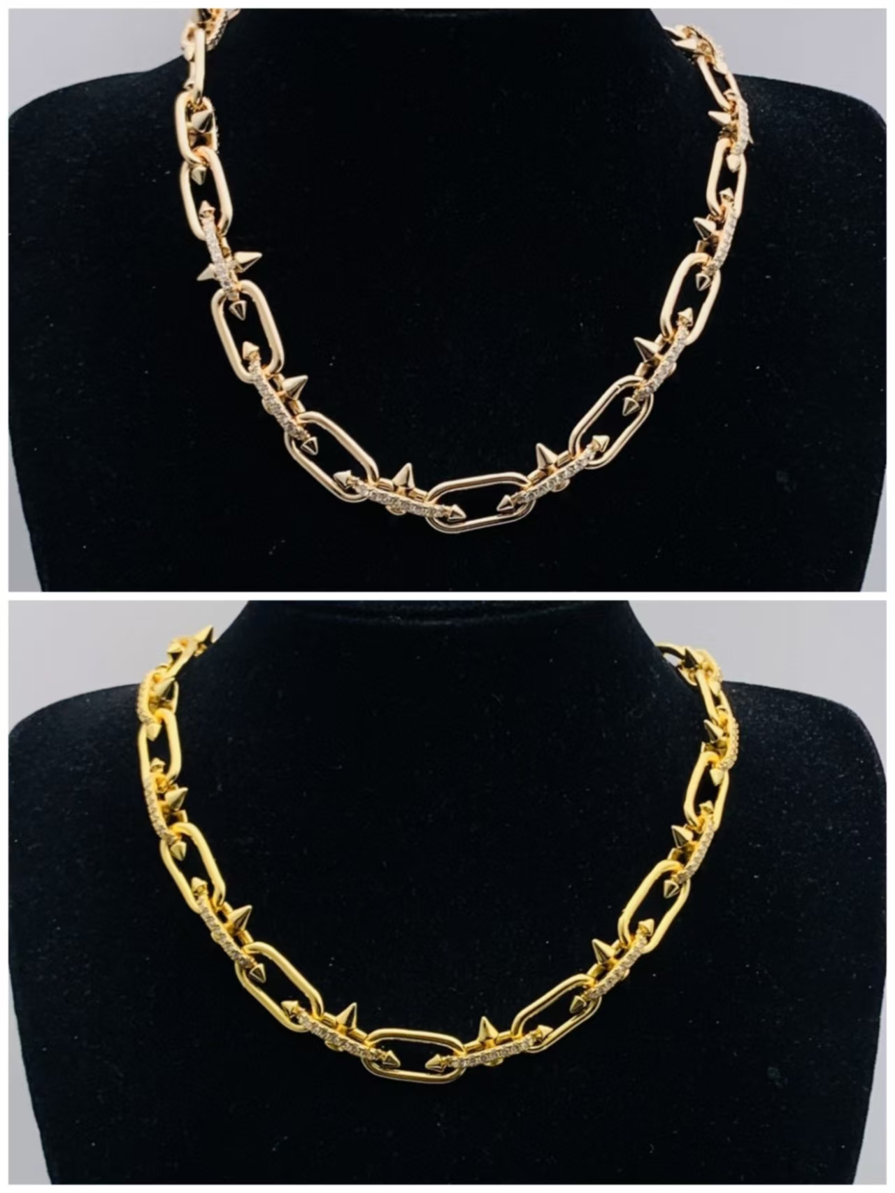 Cheap Tiffany Titan by Pharrell Williams Necklacein Yellow Gold with Diamonds Real