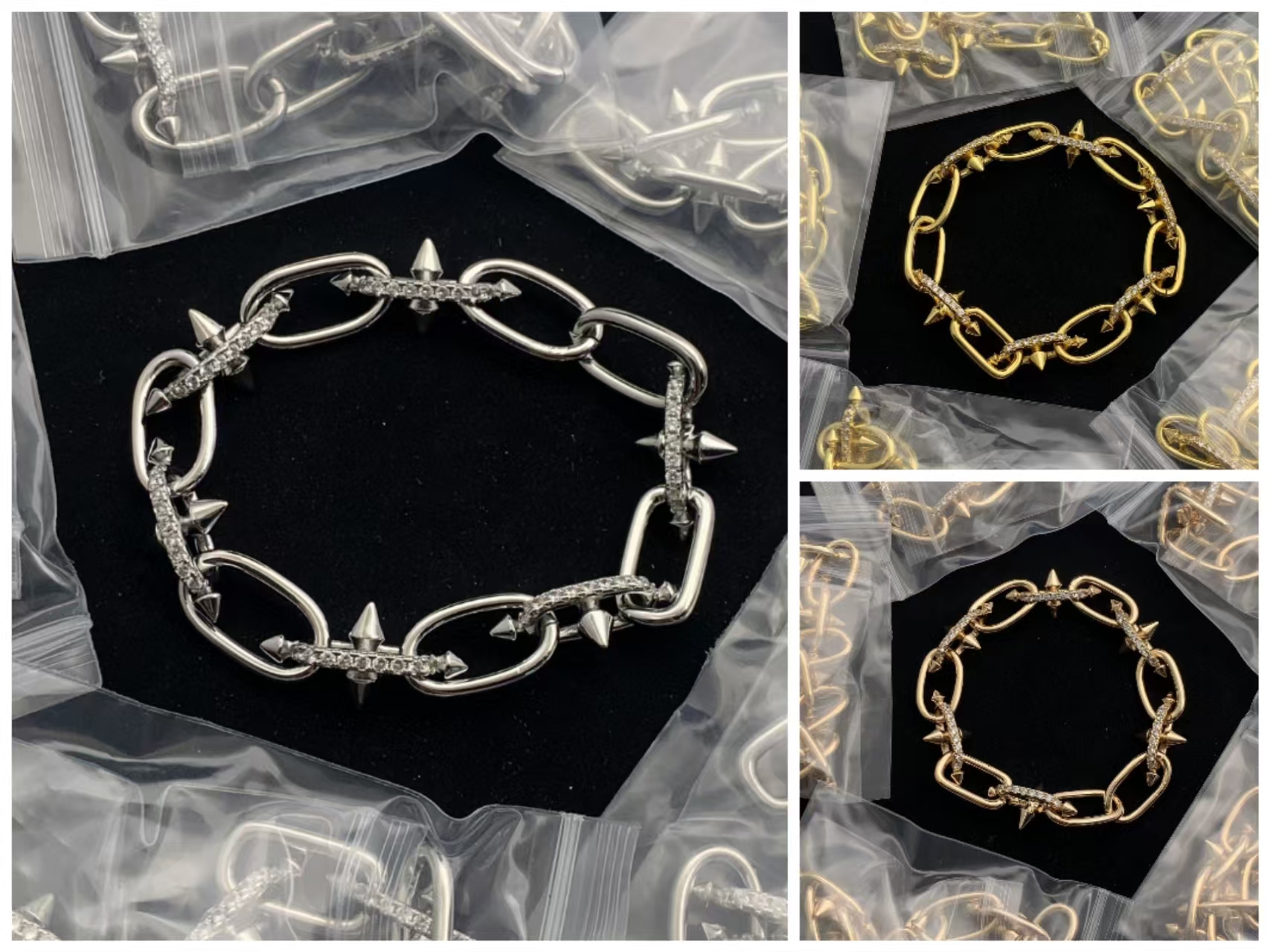 Tiffany Titan by Pharrell Williams Link Braceletin Gold with Diamonds Real